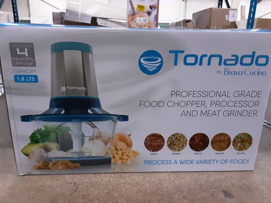 BOXED TORNADO PROFESSIONAL GRADE FOOD CHOPPER, PROCESSOR AND MEAT GRINDER