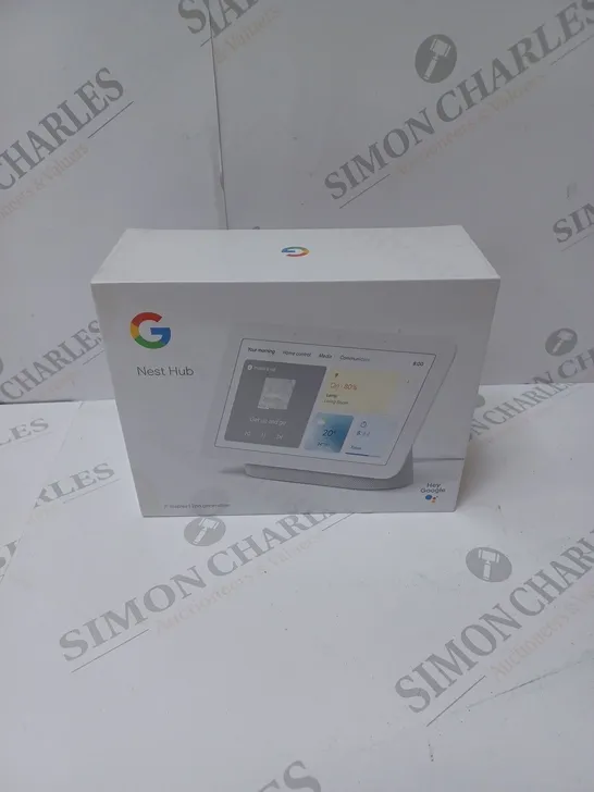 BRAND NEW BOXED GOOGLE NEST HUB 2ND GEN SMART SPEAKER WITH SCREEN - CHALK 