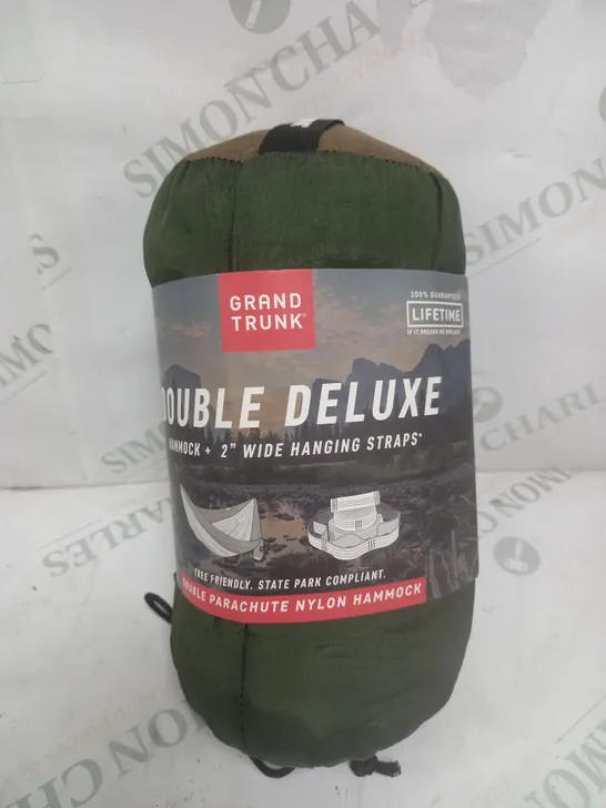 GRAND TRUNK DOUBLE DELUXE HAMMOCK WITH STRAPS