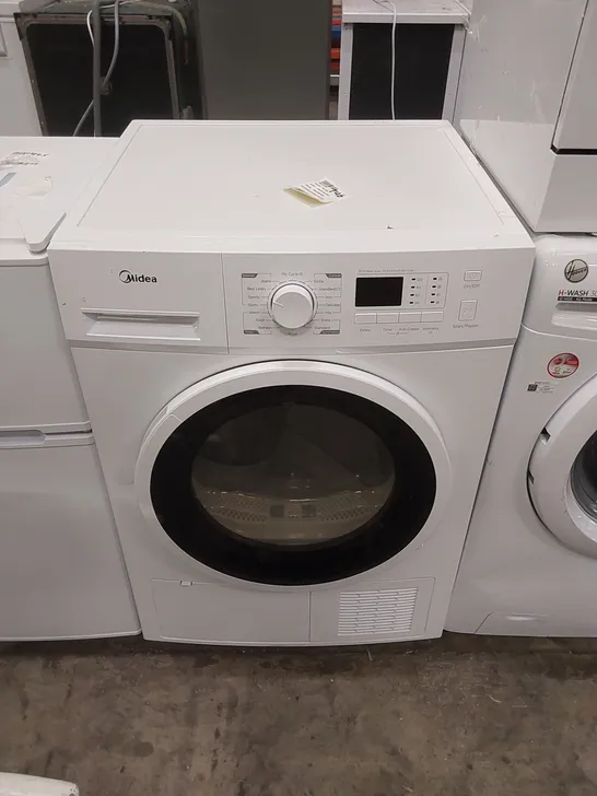 MIDEA FREESTANDING HEAT PUMP TUMBLE DRYER - WHITE, MODEL: MDG09EH80