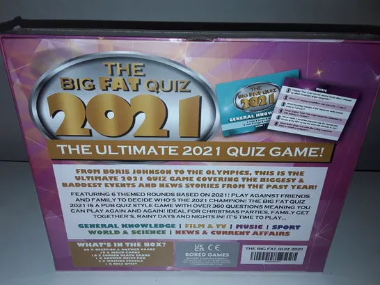 LOT OF 14 SEALED BRAND NEW THE BIG FAT QUIZ 2021