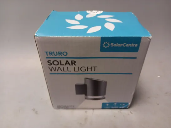 BOXED AND SEALED SOLAR CENTRE TRURO SOLAR WALL LIGHT