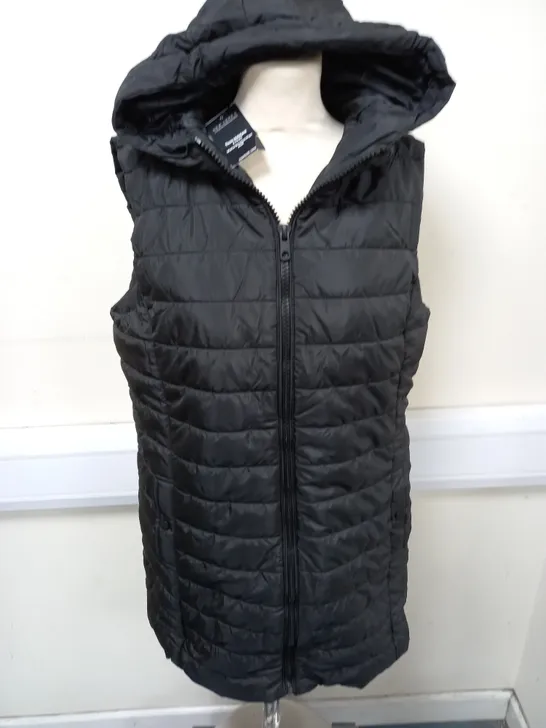 NEW LOOK LONGLINE HOODED GILET - UK 12