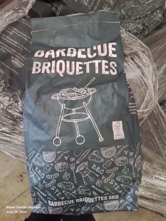 A PALLET TO CONTAIN APPROXIMATELY  100 X 5KG BAGS OF BARBECUE CHARCOAL BRIQUETTES 