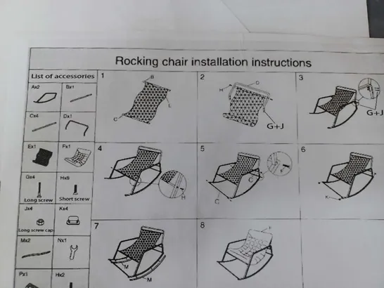 BOXED ROCKING CHAIR 