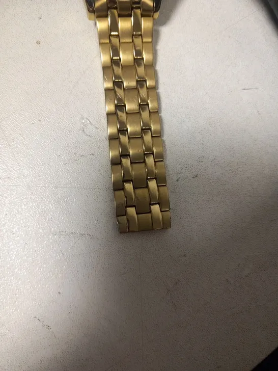 BOXED HUGO BOSS GOLD STRAP WRIST WATCH