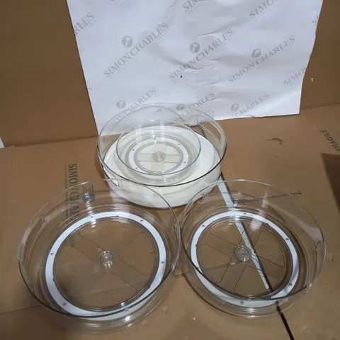 4X PLASTIC COOKING POTS RANGING IN SIZE 