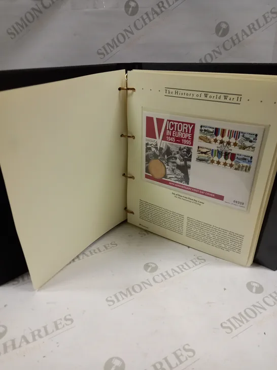 THE HISTORY OF WW2 STAMP & COIN COLLECTION HARD BACK BOOK