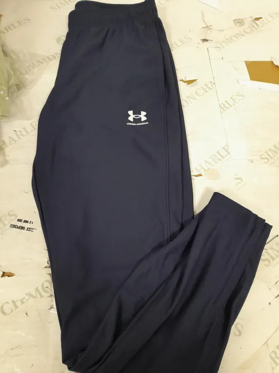 UNDER ARMOUR NAVY BLUE TRACKSUIT BOTTOMS - SIZE UNSPECIFIED 