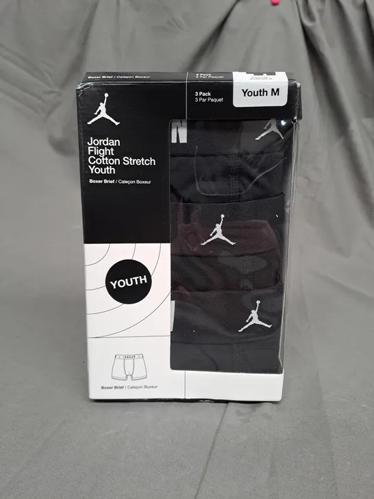 BOXED JORDAN FLIGHT STRETCH YOUTH BOXER BRIEF - YOUTH MEDIUM