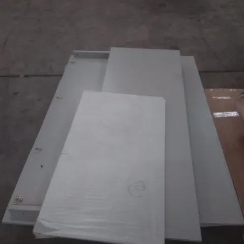 PALLET OF GREY FURNITURE PARTS