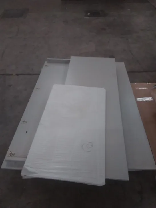 PALLET OF GREY FURNITURE PARTS