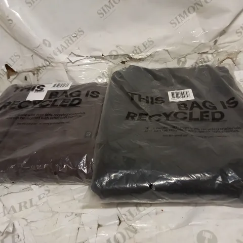 BOX OF  BRAND NEW COTTON ON BLACK WOMEN'S OVERSIZED POLO TOP BLACK and wide leg track pants also include different pieces of clothing all in variety of sizes and colours 