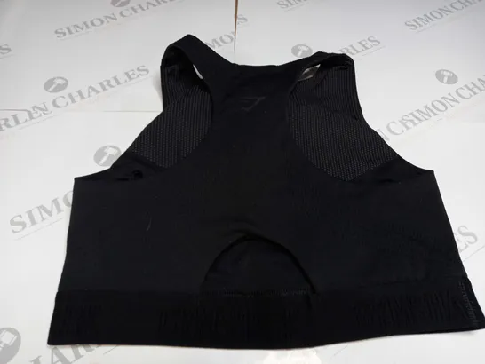 GYMSHARK WOMENS TANK TOP IN BLACK - SMALL