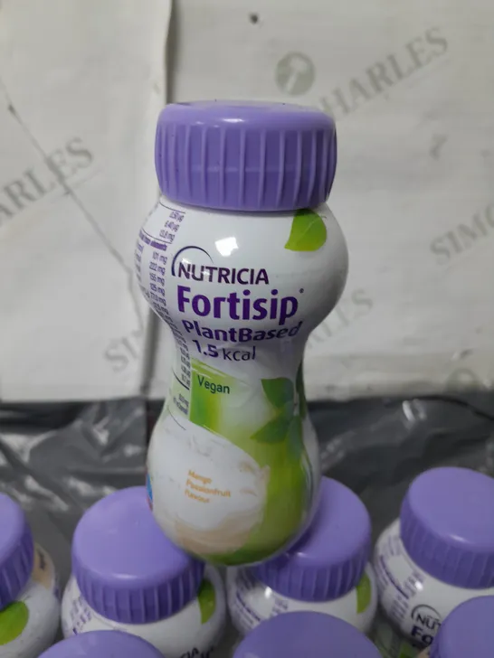 LOT OF 12 NUTRICIA 200ML FORTISIP PLANTBASED NUTRITIONAL DRINKS