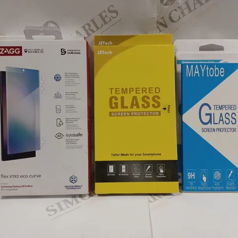 BOX OF APPROXIMATELY 6 ASSORTED MOBILE SCREEN PROTECTORS