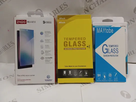 BOX OF APPROXIMATELY 6 ASSORTED MOBILE SCREEN PROTECTORS