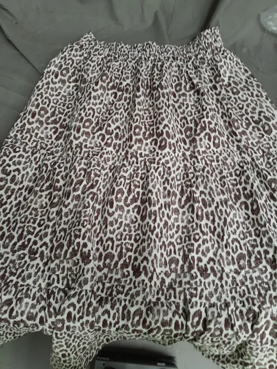 anthropologie animal print skirt size medium