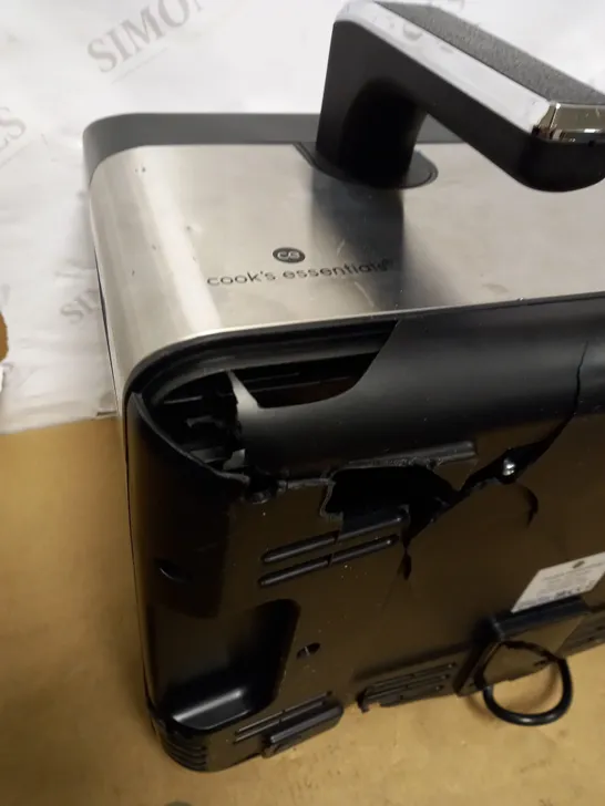 COOKS ESSENTIALS DUAL AIRFRYER (VISIBLY DAMAGED)