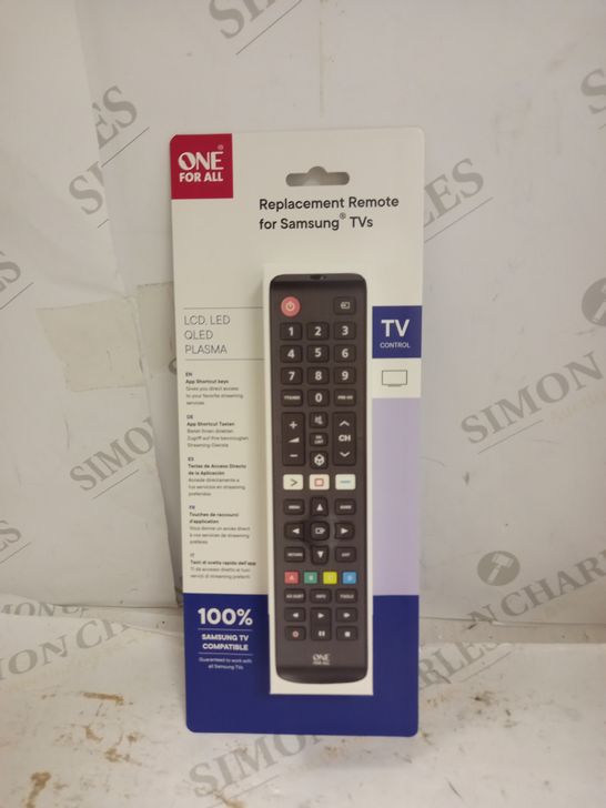 ONE FOR ALL SAMSUNG REPLACEMENT TV REMOTE  