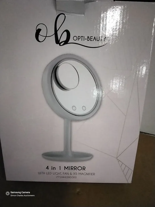 BOXED OPTJ-BEAUTY 4 IN 1 LED MIRROR 