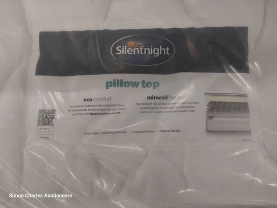 QUALITY BAGGED SILENTNIGHT 5' KINGSIZE PILLOWTOP MATTRESS 