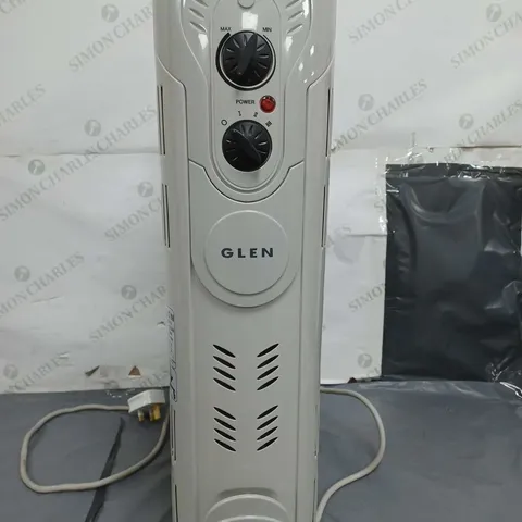 GLEN 1.5KW OIL FILLED COLUMN HEATER GREY - COLLECTION ONLY