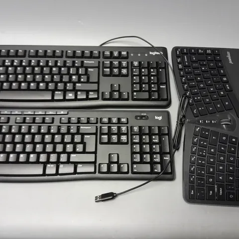 lot of 3 assorted keyboard to include Logitech and perixx