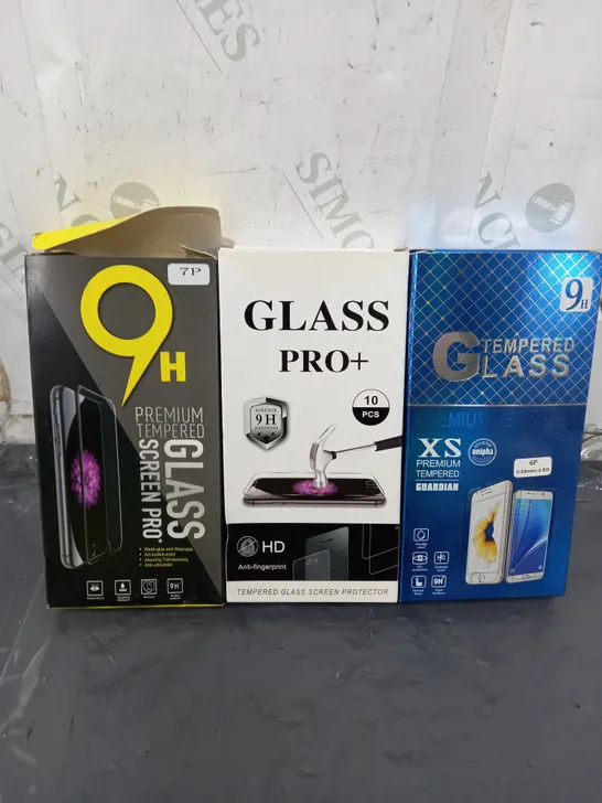 LARGE ASSORTMENT OF SMARTPHONE GLASS SCREEN PROTECTORS FOR VARIOUS MODELS 