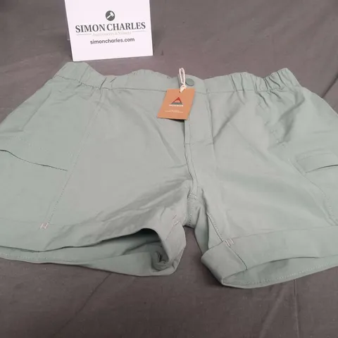 PASSENGER LAURA FIXED WAIST SHORTS PISTACHIO SIZE M