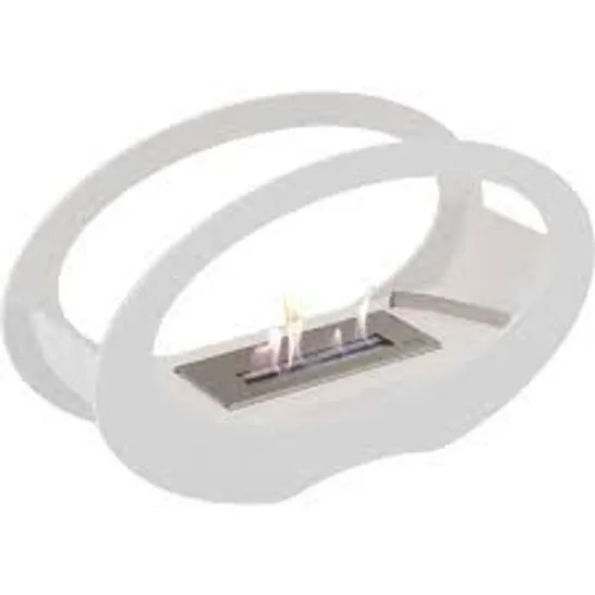 BOXED ECHO BIO ETHANOL FIRE- WHITE