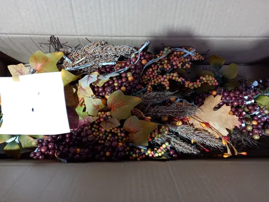 AUTUMN LEAF PRELIT TEARDROP WREATH RRP £24.99