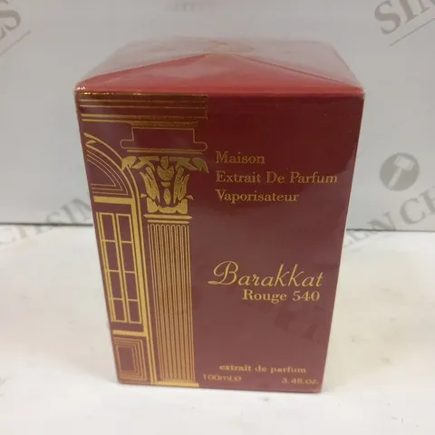 BOXED AND SEALED MAISON EXTRAIT DE PARFUM BARAKKAT ROUGE 540 EXTRAIT DE PARFUM 100ML