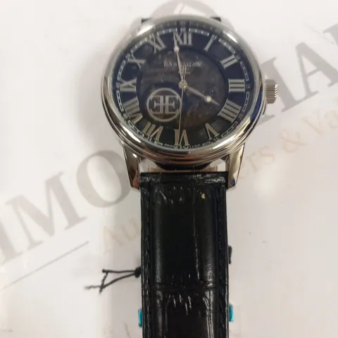 EARNSHAW ES-0028-01 BLACK STRAP WRIST WATCH