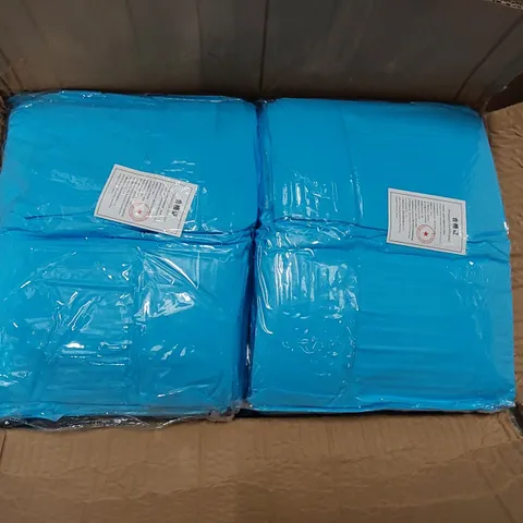 BOX OF APPROXIMATELY 250X BRAND NEW DISPOSABLE CPE APRONS (1 BOX)