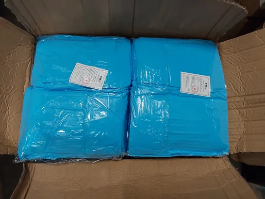 BOX OF APPROXIMATELY 250X BRAND NEW DISPOSABLE CPE APRONS (1 BOX)