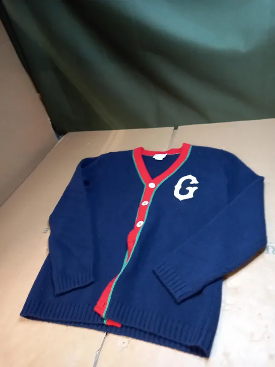 GUCCI NAVY BLUE SWEATER/CARDIGAN  