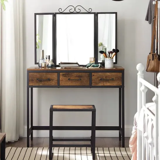 LEIBOWITZ DRESSING TABLE WITH MIRROR 