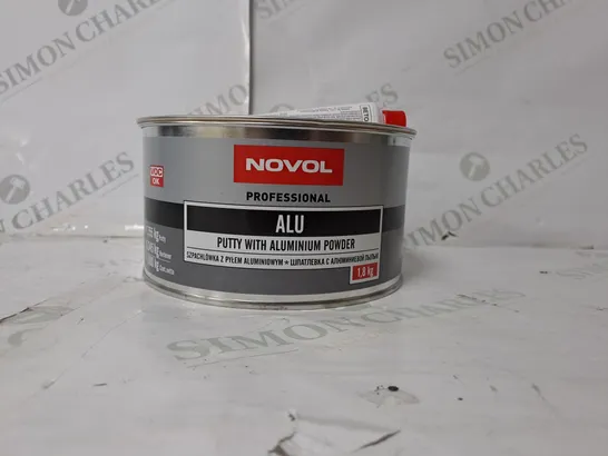 NOVOL ALU PUTTY WITH ALUMINIUM POWDER BODY FILLER & HARDENER 1.8kg