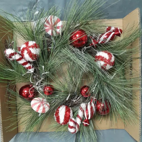 CANDY CANE CHRISTMAS WREATH