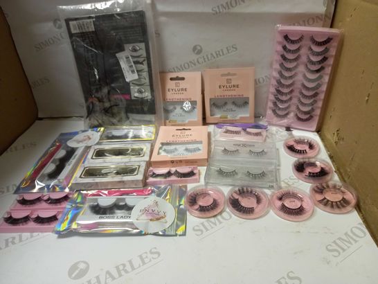 LOT OF APPROX 20 ASSORTED EYELASH STRIP PAIRS