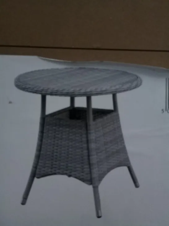 BOXED HAMILTON WICKER TABLE 