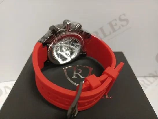 RUCKSTUHL CHRONOGRAPH STYLE RUBBER STRAP WATCH