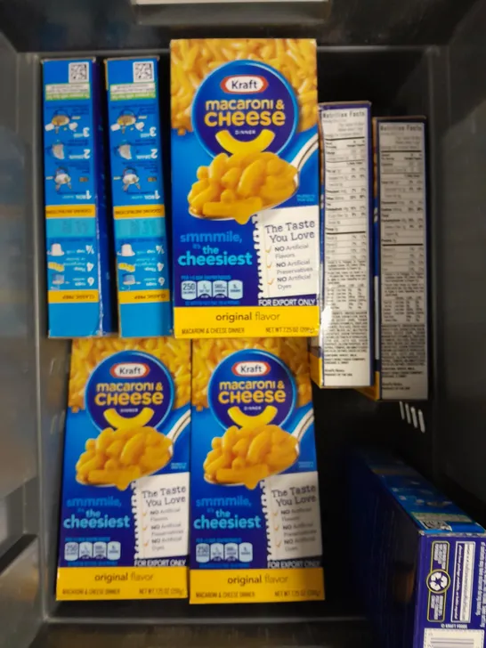 APPROXIMATELY 12 BOXED KRAFT MACARONI & CHEESE DINNER PACKS - ORIGINAL FLAVOUR 12 X 206G