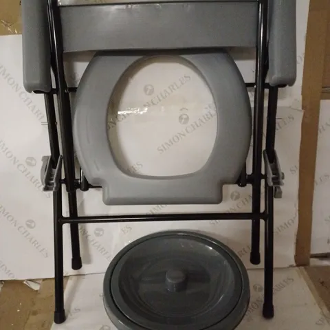 NRS HEALTHCARE FOLDING PORTABLE COMMODE M11209