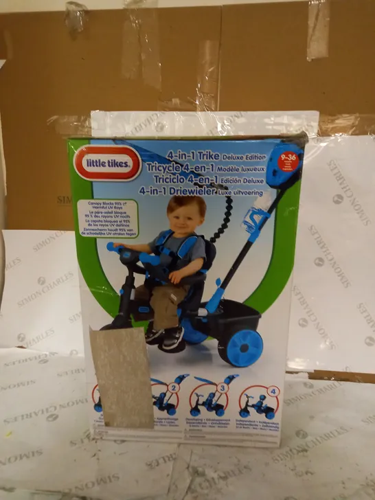 BOXED LITTLE TIKES 4 IN 1 DELUXE EDITION PUSH TRIKE RRP £89.99