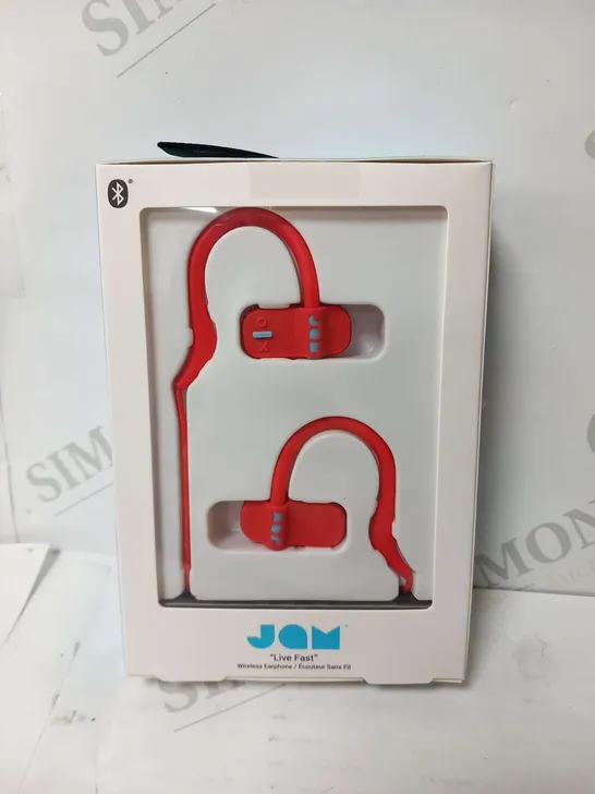 FOUR PAIRS OF BOXED JAM LIVE FAST WIRELESS BLUETOOTH HEADPHONES