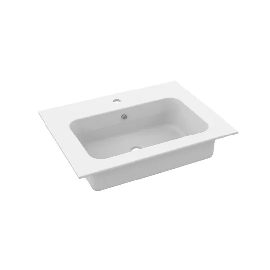 BOXED ARDENZA CERAMIC VANITY BASIN 186X840X490MM (CRACKED)