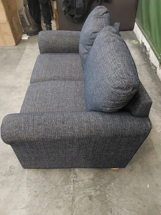 DESIGNER FABRIC UPHOLSTERED SMALL 2 SEATER SOFA