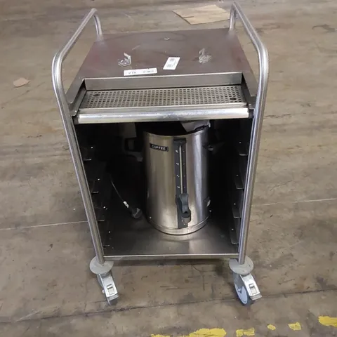  COMMERCIAL STAINLESS STEEL CATERING TROLLEY WITH WATER BOILER DISPENSER 